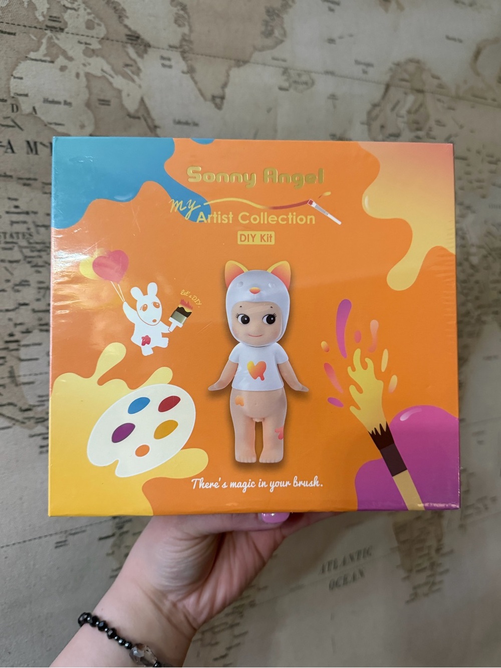 Sonny Angel My Artist Collection DIY - White Shiba Inu - Sealed Box, Authentic